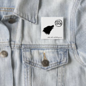 knop Wilde dingen Vierkante Button 5,1 Cm (In situ)