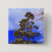 knop Winterpine Vierkante Button 5,1 Cm (Voorkant)