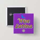 Knop Wise Latina #7 Vierkante Button 5,1 Cm (Voorkant /achterkant)