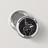 Knop wiskundigen voor rechten ronde button 3,2 cm (Voorkant /achterkant)
