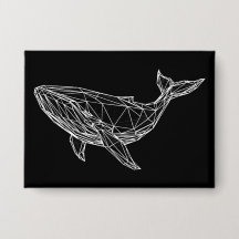 Knop Witte Walvis Minimalistisch