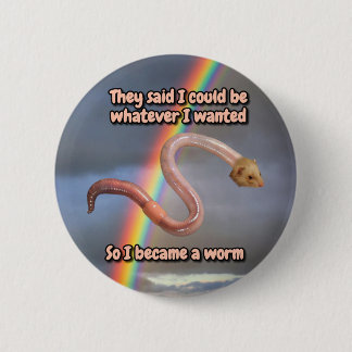 knop Worm Ronde Button 5,7 Cm