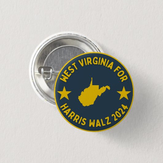 Knop WV voor Harris Walz Ronde Button 3,2 Cm (Voorkant /achterkant)