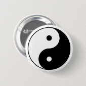 knop Yin Yang Ronde Button 5,7 Cm (Voorkant /achterkant)