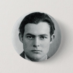 Knop Young Ernest Hemingway Ronde Button 5,7 Cm