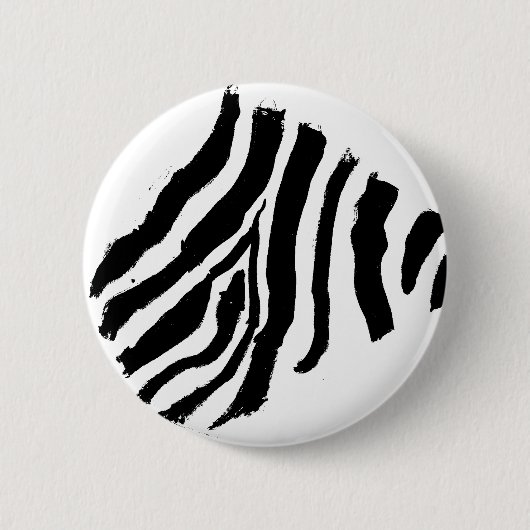 Knop Zebra Print Ronde Button 5,7 Cm (Voorkant)