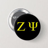 Knop Zeta Psi Ronde Button 5,7 Cm (Voorkant /achterkant)