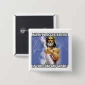 Knop Zeus Vierkante Button 5,1 Cm (Voorkant /achterkant)