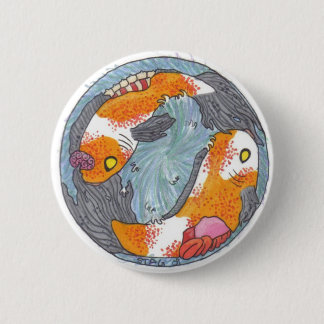 Knop Zombie Koi Ronde Button 5,7 Cm