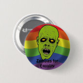 Knop Zombies for Equality Ronde Button 5,7 Cm (Voorkant /achterkant)