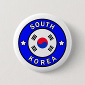 Knop Zuid-Korea Ronde Button 5,7 Cm (Voorkant)