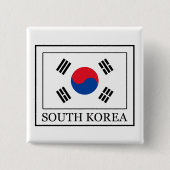Knop Zuid-Korea Vierkante Button 5,1 Cm (Voorkant)