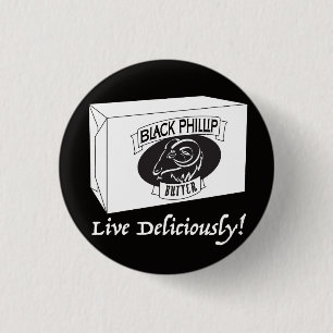 Knop Zwart Phillip Ronde Button 3,2 Cm