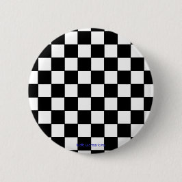 knop - zwart-witcontroles ronde button 5,7 cm