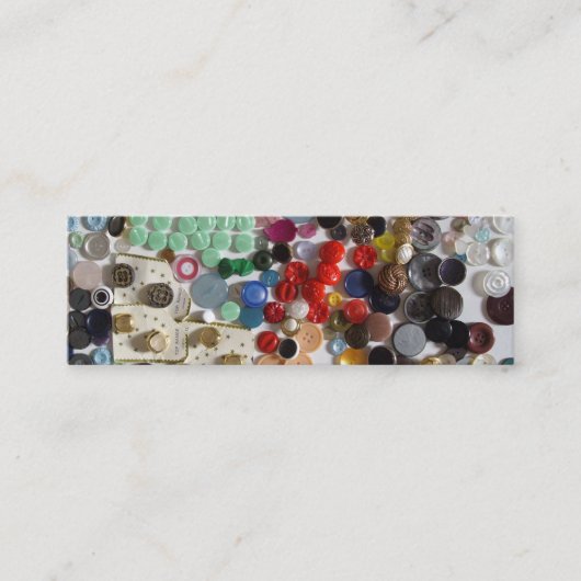 Knopen Mini Visitekaartje (Voorkant)