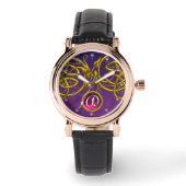 KNOPEN VAN GEMSTONE MONOGRAM VAN DE KNOPTE VAN DE  HORLOGE (Voorkant)