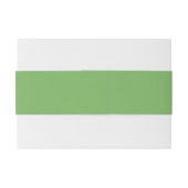 Knopgroen (effen kleur) uitnodigingen wikkel (Achterkant Voorbeeld)