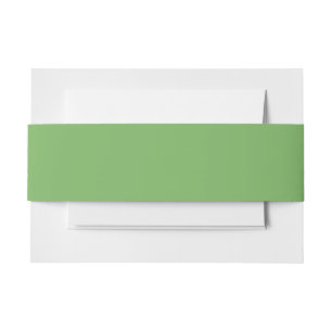 Knopgroen (effen kleur)  uitnodigingen wikkel