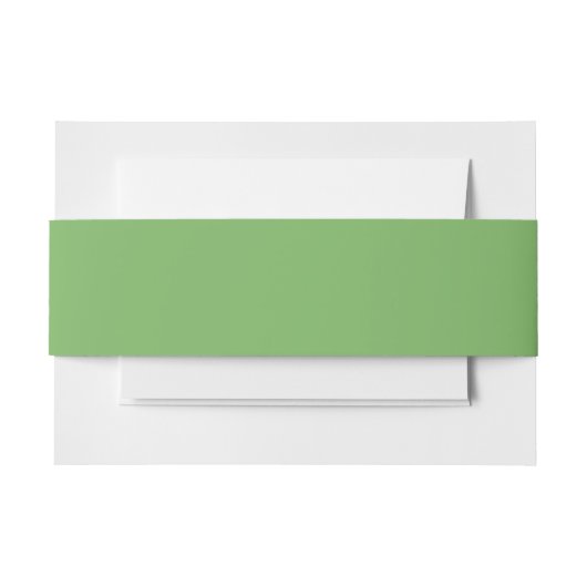Knopgroen (effen kleur) uitnodigingen wikkel (Voorkant Voorbeeld)