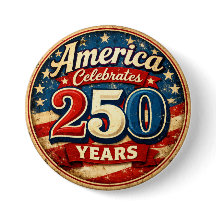 Knopje in vintage-stijl voor Amerika's 250e verjaa