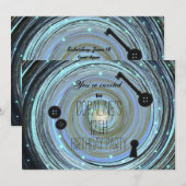 Knopogen & Sleutel van de Skelet Andere Wereld Fee Kaart (Voorkant / Achterkant)