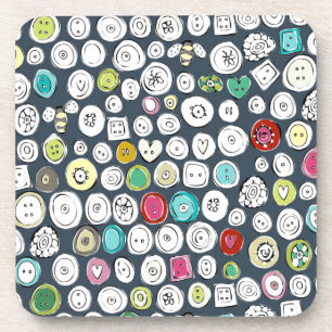 knoppen en bijenleisteen onderzetter