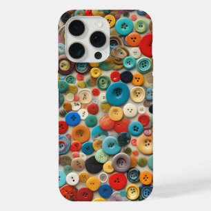 knoppen in digitale kunst iPhone 15 pro max case