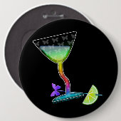 KNOPPEN - VLINDER MARTINI RONDE BUTTON 6,0 CM (Voorkant /achterkant)