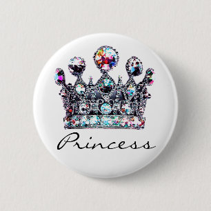 Knoppen voor koninklijke kroonprinses ronde button 5,7 cm