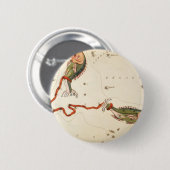 Knoppen "Zodiac Sign: Vissen" Ronde Button 5,7 Cm (Voorkant /achterkant)
