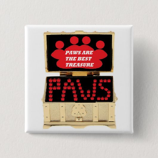 Knoppootjes zijn de beste schat vierkante button 5,1 cm (Voorkant)
