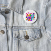 Knopspeld Proud Autistic Mom | Ronde Button 5,7 Cm (In situ)