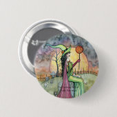 Knopspeld Voor de Liefde voor Halloween Ronde Button 5,7 Cm (Voorkant /achterkant)