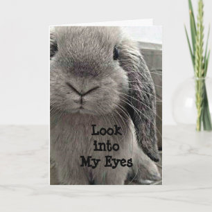 KNOPTE BUNNY HOPPING DOOR OM TE ZEGGEN HAPPY BIRTH KAART