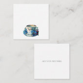 KNOPTEKAART:  TEACUP NOTITIEKAARTJE (Voorkant / Achterkant)