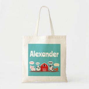 Knor Baa Moe Boerderij Dier Schattig Kinderen Tote Bag