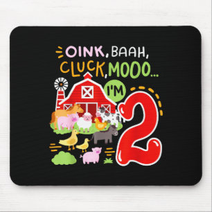 Knor Baa Moe Ik ben 2 Boerderijdieren 2de Verjaard Muismat