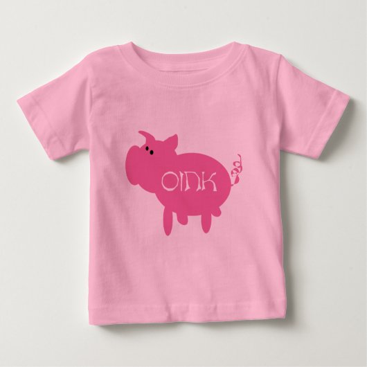 Knor de de Roze T-shirts en Giften van het Varken (Voorkant)
