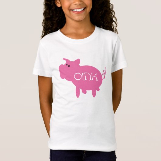 Knor de de Roze T-shirts en Giften van het Varken (Voorkant)