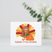 Knorren Thanksgiving Briefkaart (Staand voorkant)