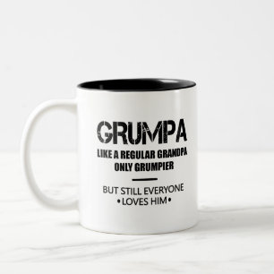 Knorrepot Als Een Gewone Opa Alleen Chagrijniger V Tweekleurige Koffiemok