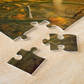 Knorretje bij zonsondergang legpuzzel (Zijkant)