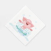 Knorretje neemt een bad papier servetten (Hoek)