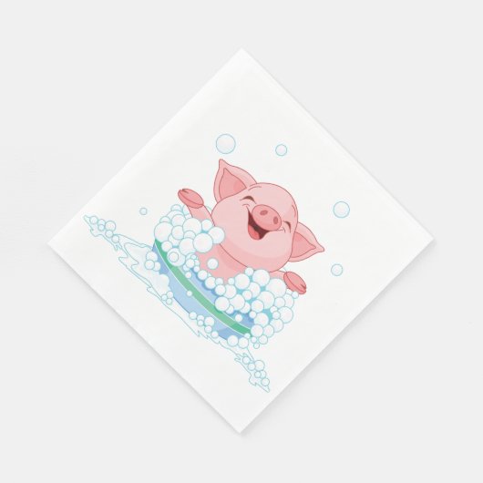 Knorretje neemt een bad papier servetten (Hoek)