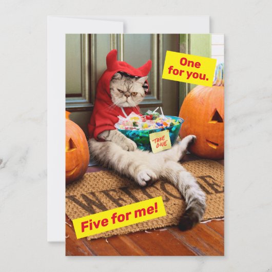 Knorrig Duivelkat Kaart (Voorkant)