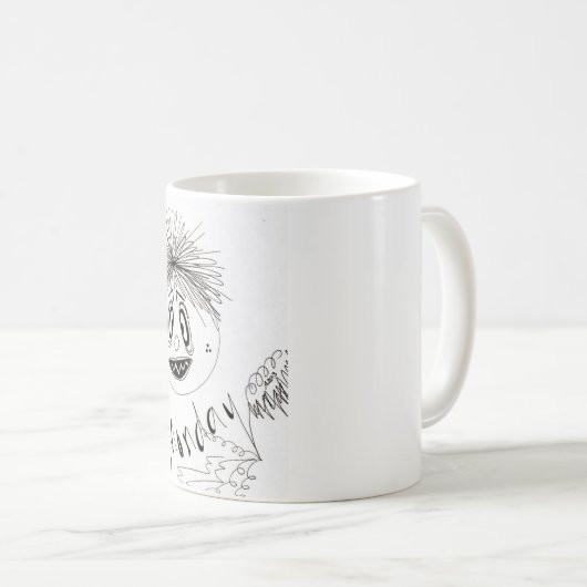 Knorrig gezicht - Maandag Mok (Voorkant rechts)