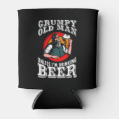 Knorrig oud Man tenzij ik bier Drink Blikjeskoeler (Voorkant)