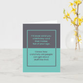 Knorrig Oud Volk Houdt Niet van Grappen over Leeft Kaart (Gele Bloem)