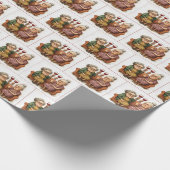 Knorrig Oude Dames Met Rode Wijn Cadeaupapier (Hoek)