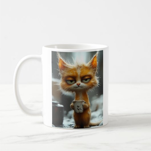Knorrige Kat's Ochtendkoffie Koffiemok (Links)